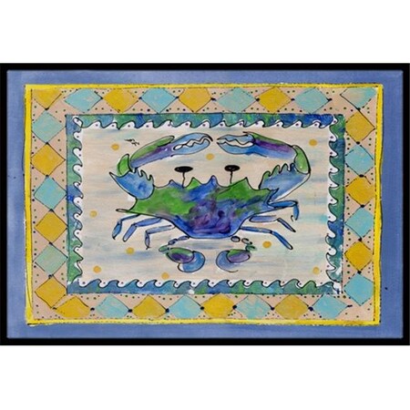 Carolines Treasures Carolines Treasures 8072-MAT Crab Indoor Or Outdoor Mat - 18 x 27 in. 8072-MAT
